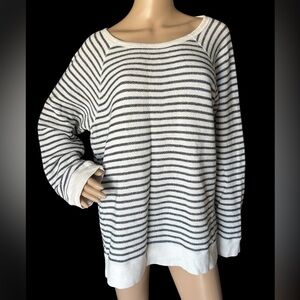 L-RL Lauren Active Women Size 2X Cotton Athleisure Workout Lounge Sweater EUC!